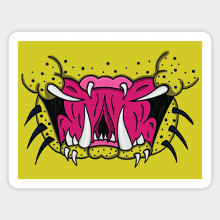 Neon Predator Mouth Sticker